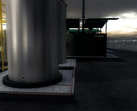 Mine 3D render, angle 2