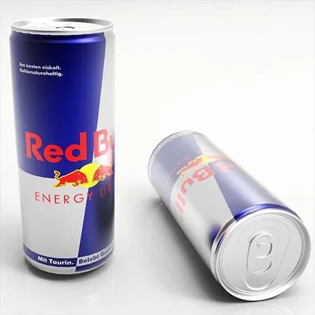 Red Bull 3D render, angle 2