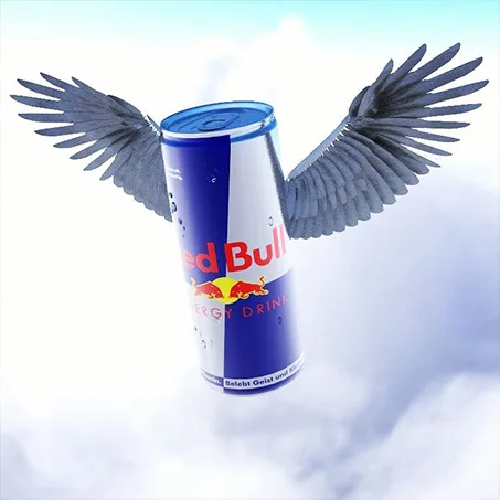 Red Bull 3D render
