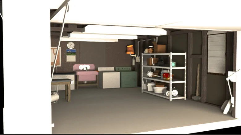 Rick & Morty 3D render, angle 1