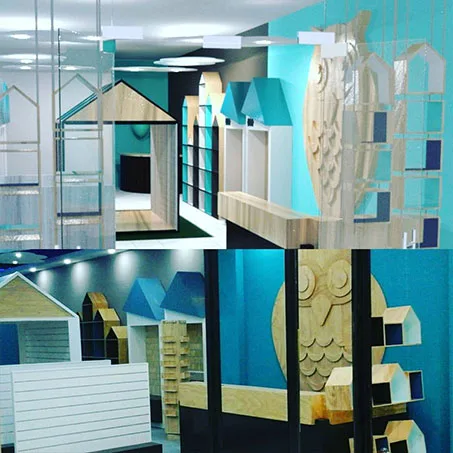 Shop fitting 3D render